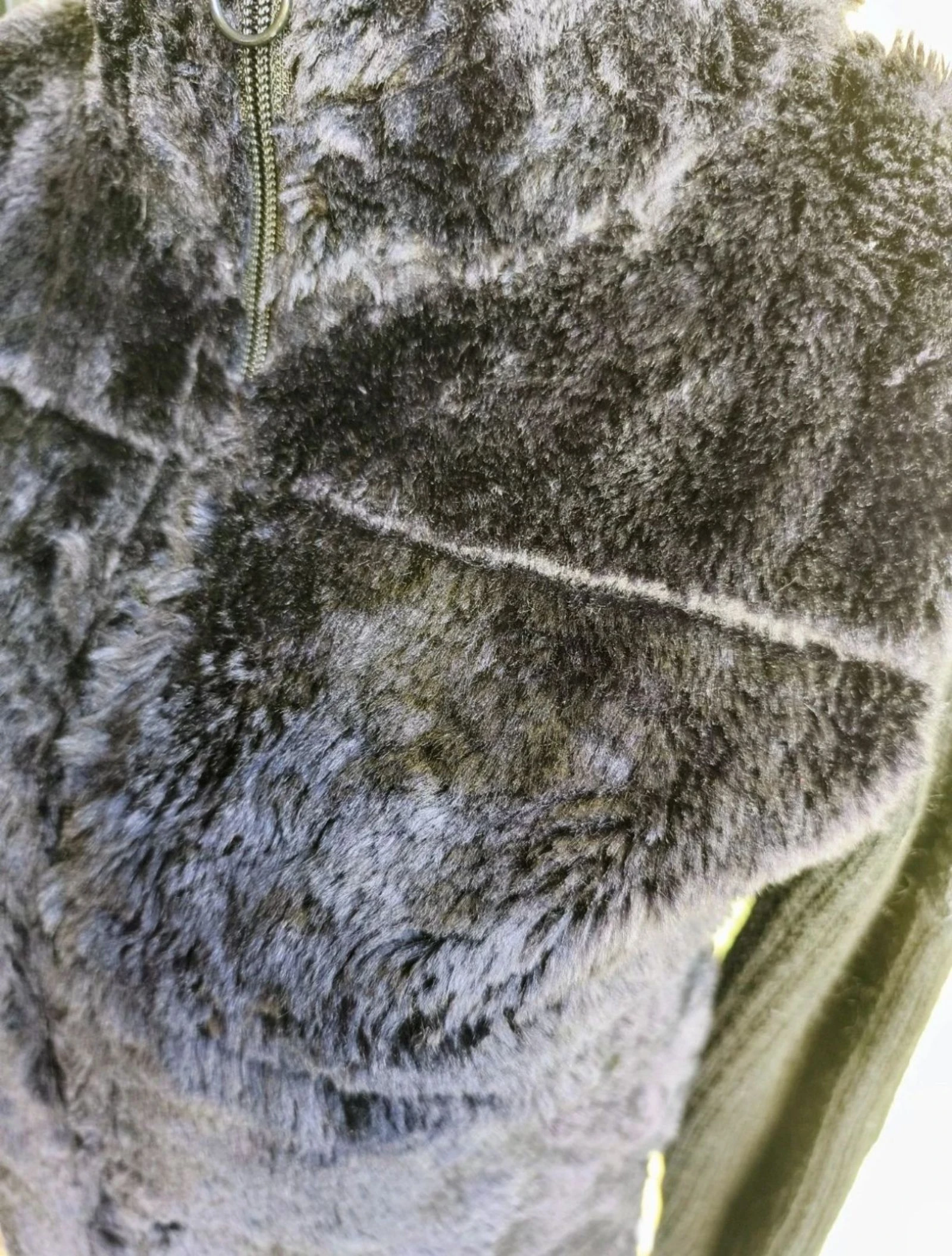 🖤 Knitwear jacket / vest with faux fur – photo 7